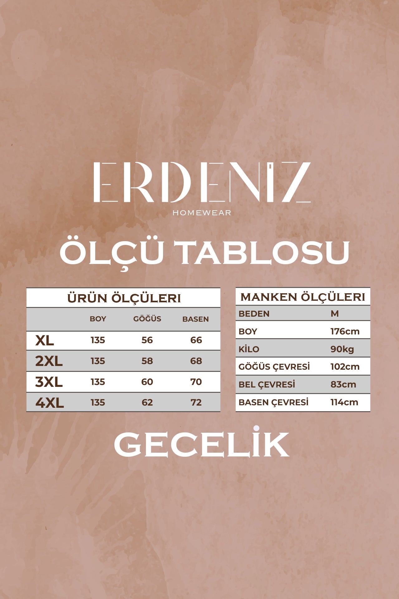 Penye Kumaş V Yaka Büyük Beden Kadın Gecelik / Dantel Yakalı ve Önü Düğmeli / Anne Geceliği - 1042
